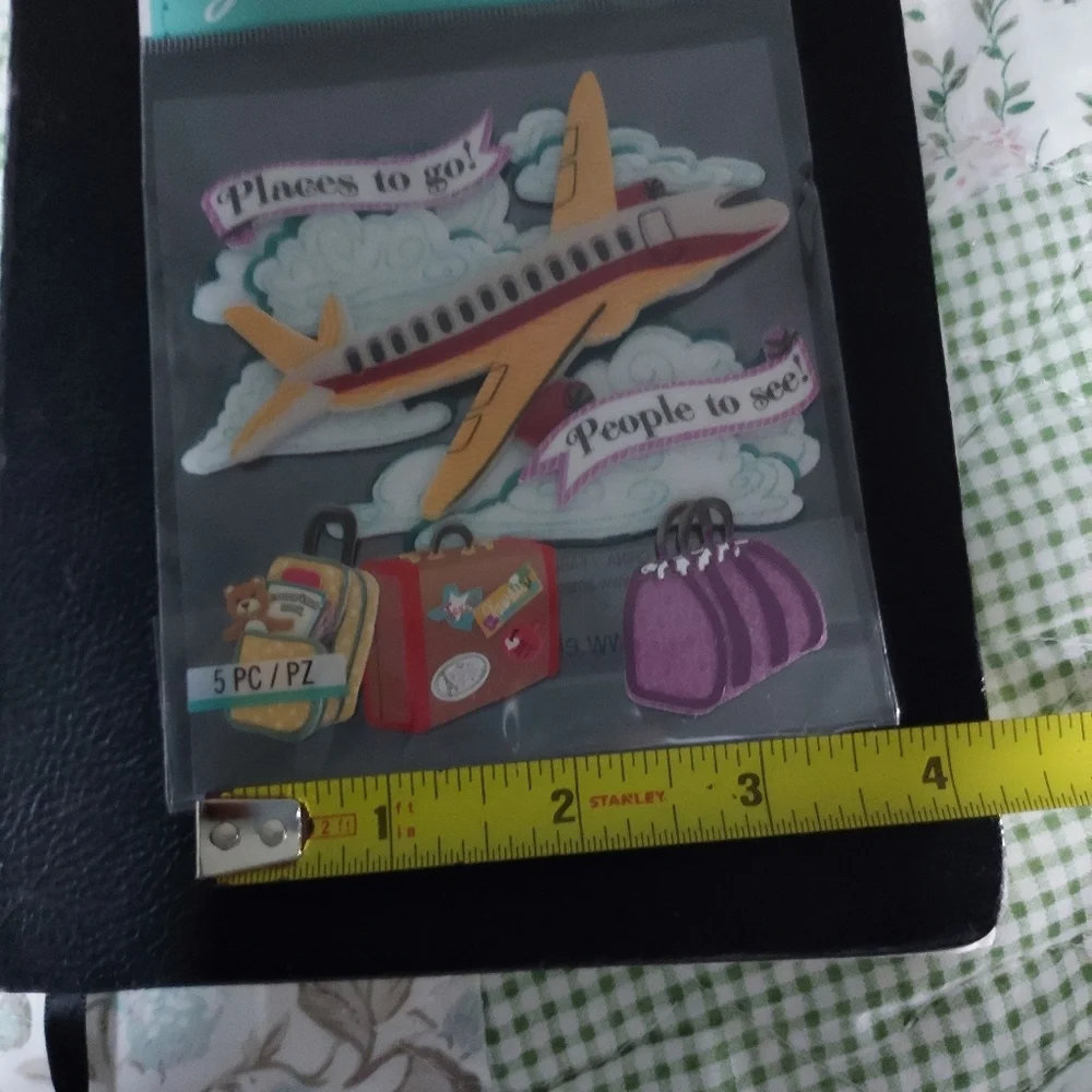 New JOLEE'S Airplane Travel Vacation 3D Stickers!